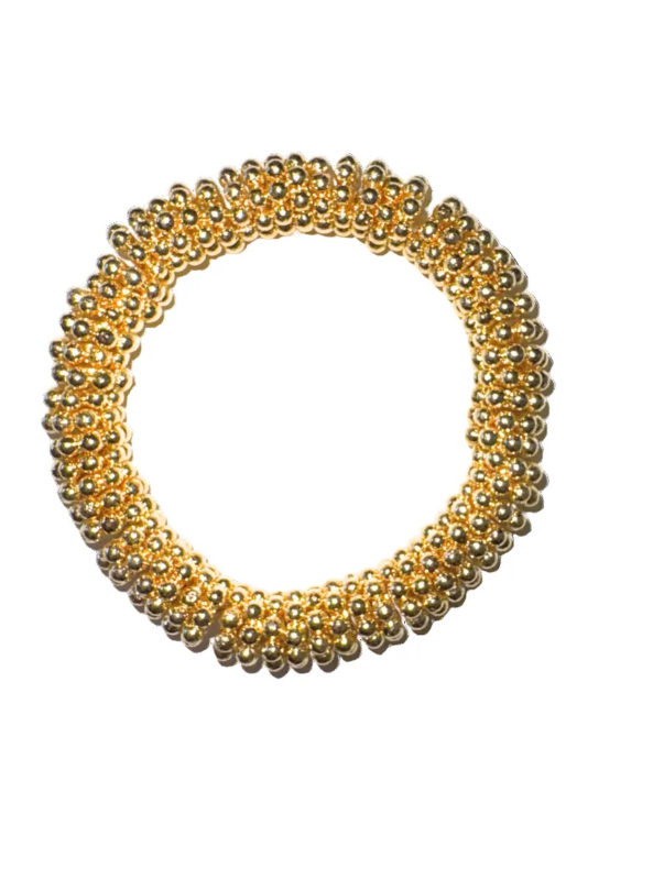 Large Gold Daisy Bead Bracelet