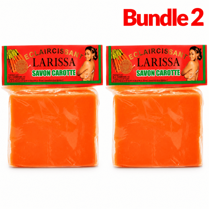 Larissa Carrot Soap 225g | Brightening Daily Cleanser - Yado African & Caribbean Market