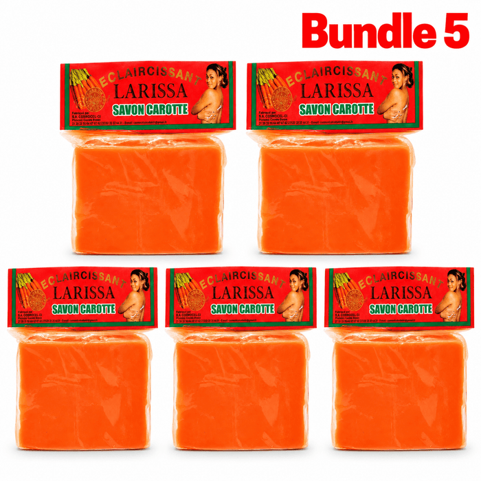 Larissa Carrot Soap 225g | Brightening Daily Cleanser - Yado African & Caribbean Market