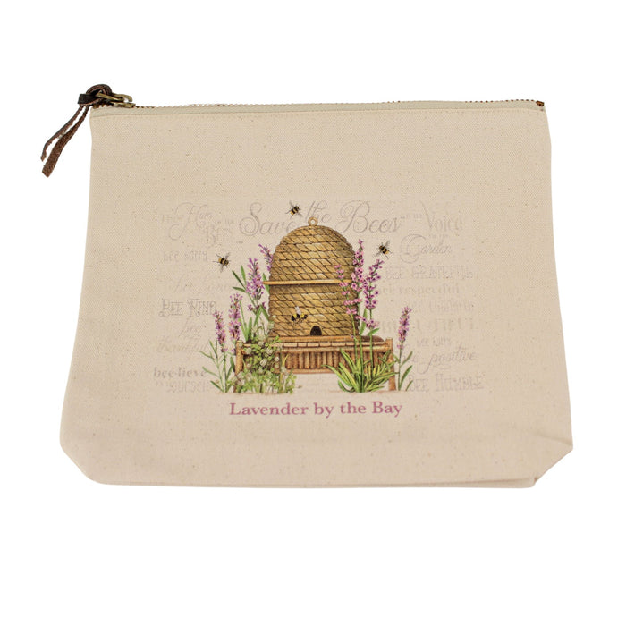 Lavender By The Bay Canvas Zipper Pouch