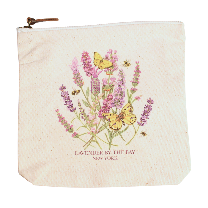 Lavender By The Bay Canvas Zipper Pouch