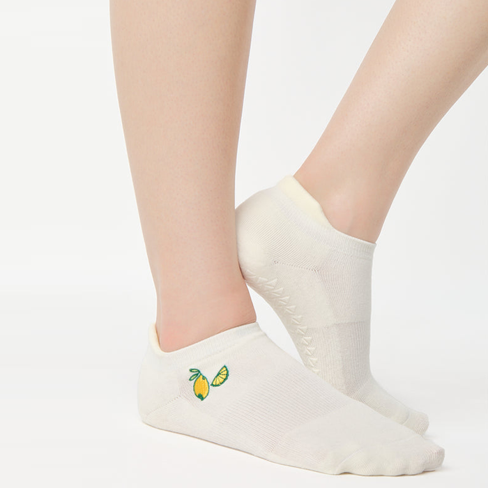 Lemons Full Foot Grip Sock