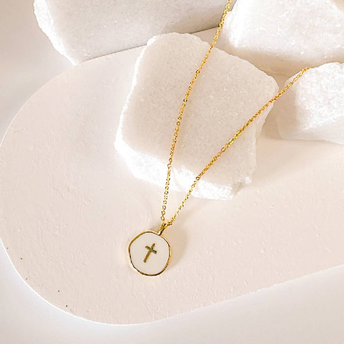 Lennon Cross Necklace - Olita Gifts & Goods