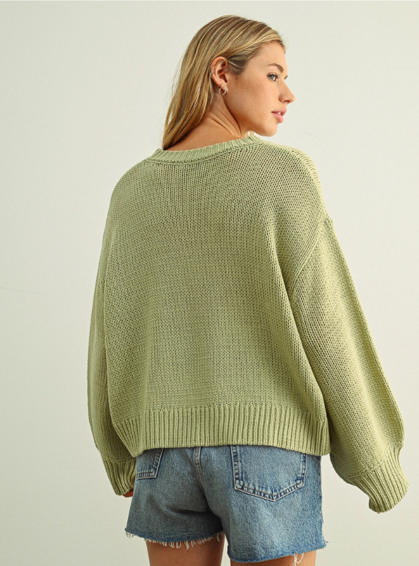 Lennox Top- Apple Green