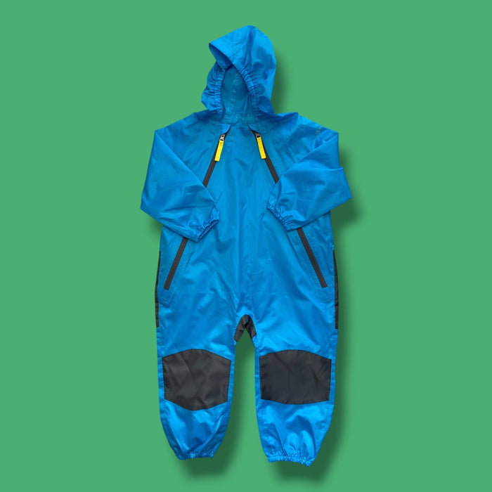 light blue cloudveil rainsuit, 3t