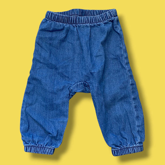 light Old Navy harem denim, 12-18m
