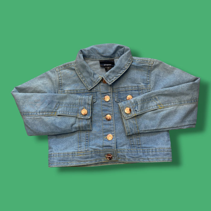 light wash Picapino denim jacket, 3Y