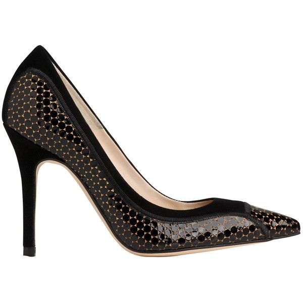 LK Bennett Zuri Black/Rose Gold