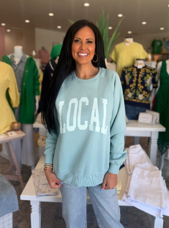 Local Boy Outfitters- LG Crescent Crew- Jade