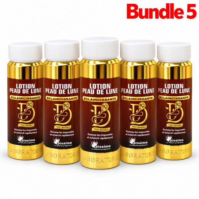 Lotion Peau de Lune in branded packaging, a brightening and smoothing skincare lotion designed to moisturize and promote soft, radiant, and even-looking skin.