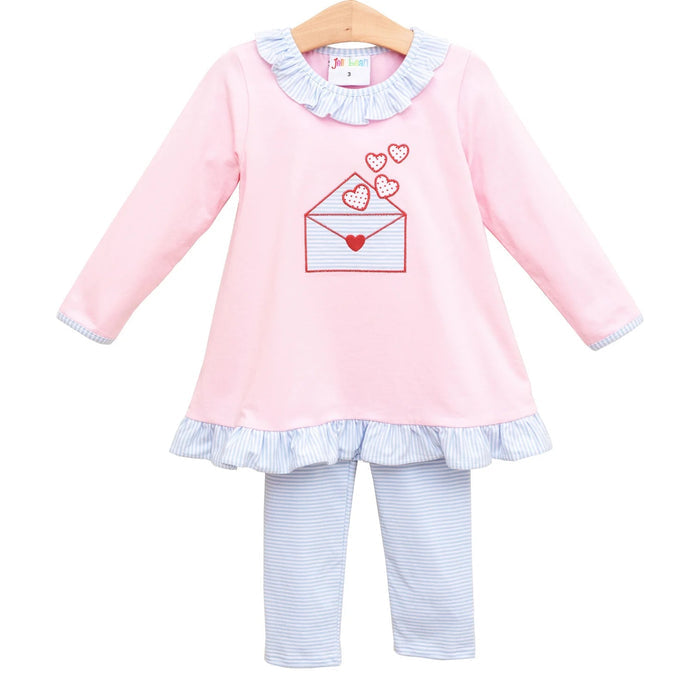 Love Letters Ruffle Pants Set