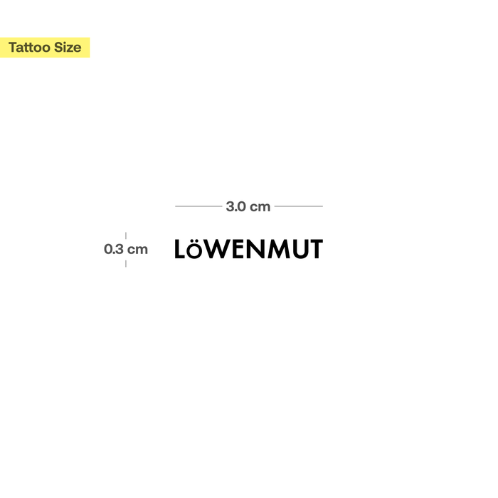 Löwenmut Tattoo