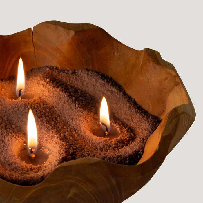 Luxury Candle Sand Gilded Ember Chocolate Brown Scented Pourable Candle