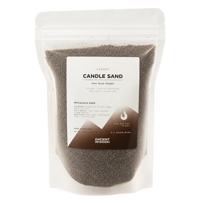 Luxury Candle Sand Gilded Ember Chocolate Brown Scented Pourable Candle