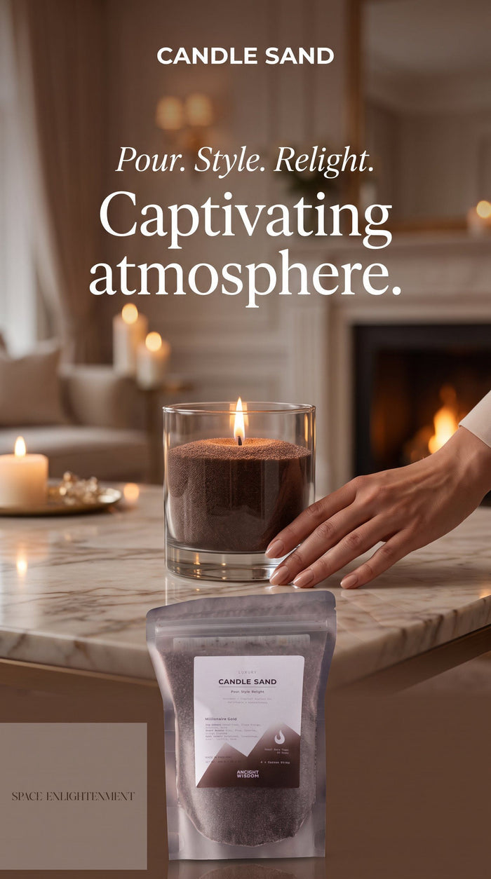 Luxury Candle Sand Gilded Ember Chocolate Brown Scented Pourable Candle