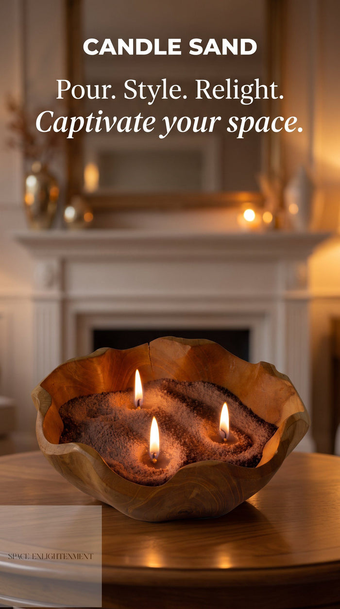 Luxury Candle Sand Rouge Crystal Mocha Brown Scented Pourable Candle