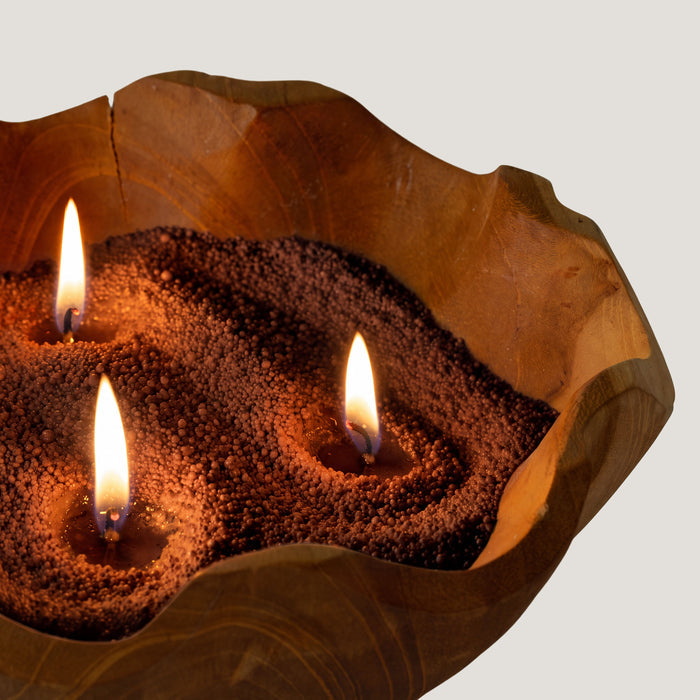 Luxury Candle Sand Rouge Crystal Mocha Brown Scented Pourable Candle