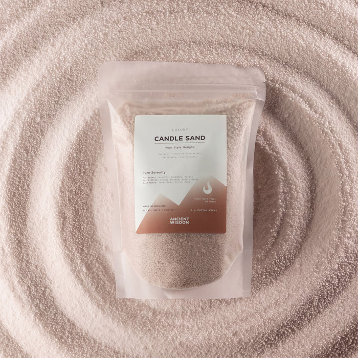 Luxury Candle Sand Serene Veil Latte Beige Scented Pourable Candle