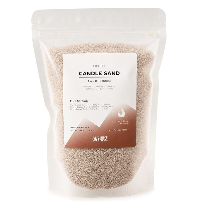 Luxury Candle Sand Serene Veil Latte Beige Scented Pourable Candle