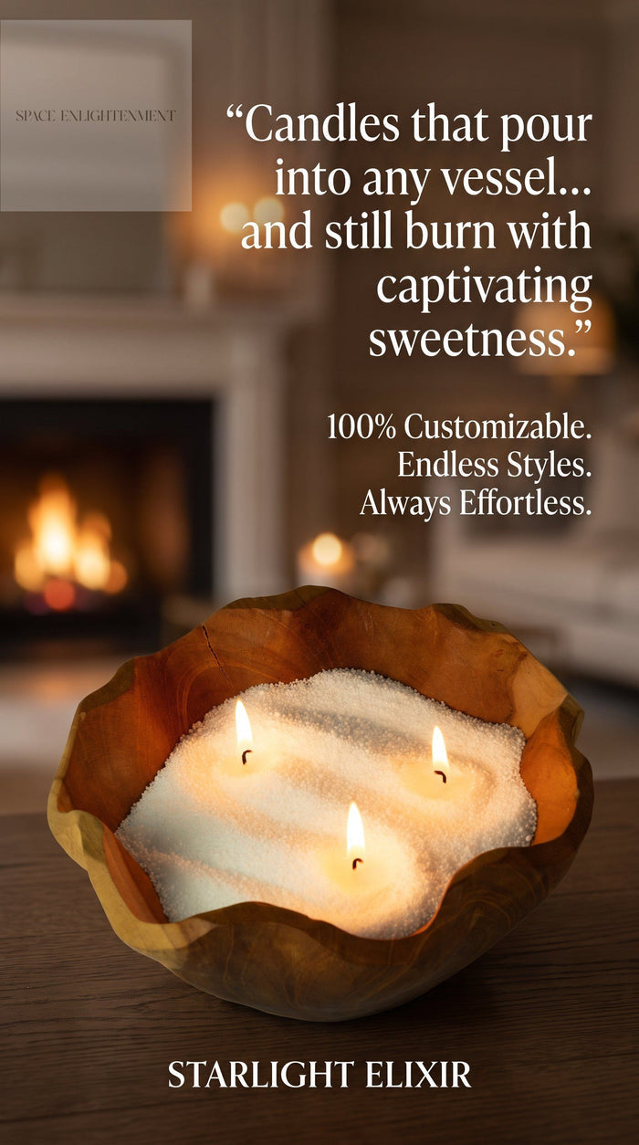 Luxury Candle Sand Serene Veil Latte Beige Scented Pourable Candle
