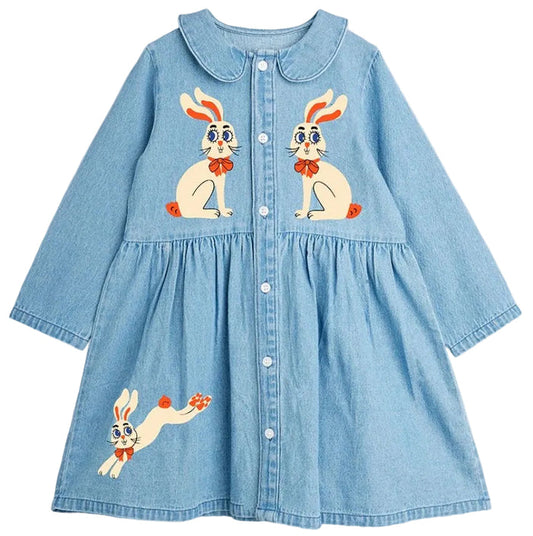 LW Denim Rabbit SP Woven Dress