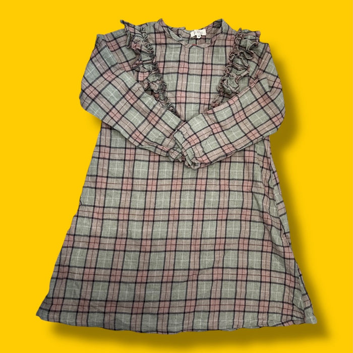 mabo beautiful plaid dress 8/9y