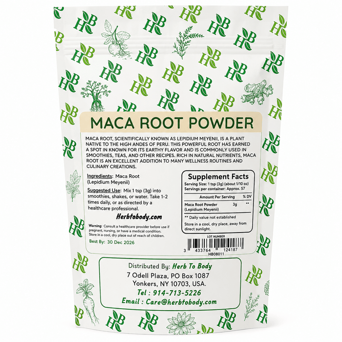 Maca Root Powder 4oz | Easy-Mix Herbal Superfood - Yado African & Caribbean Market