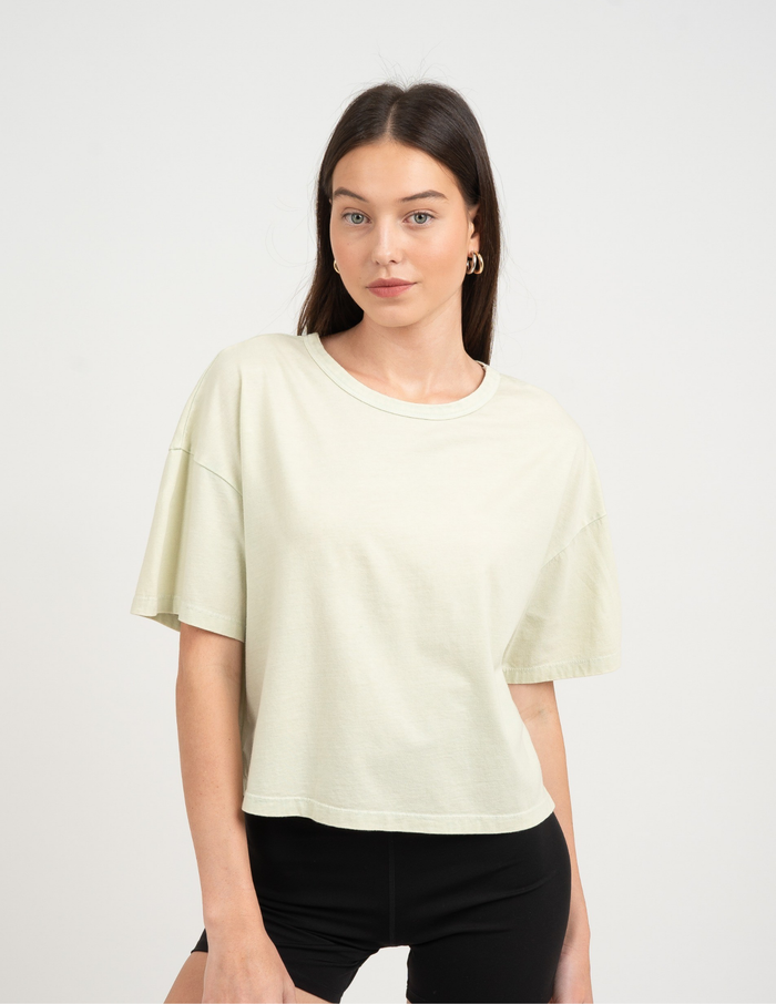 Macie Fog Green Tee - Tres Chic Boutique