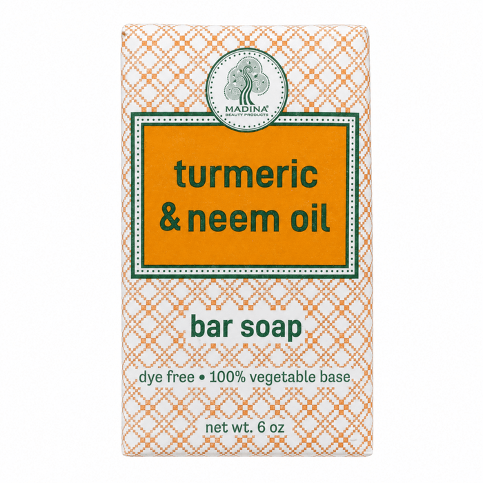 Madina Turmeric & Neem Oil Soap 6oz – Single Unit (Inventory Stock)