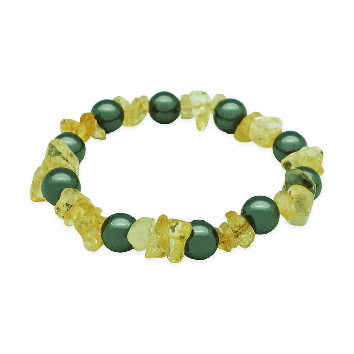 Magical Hematite-Citrine Crystal Bracelet