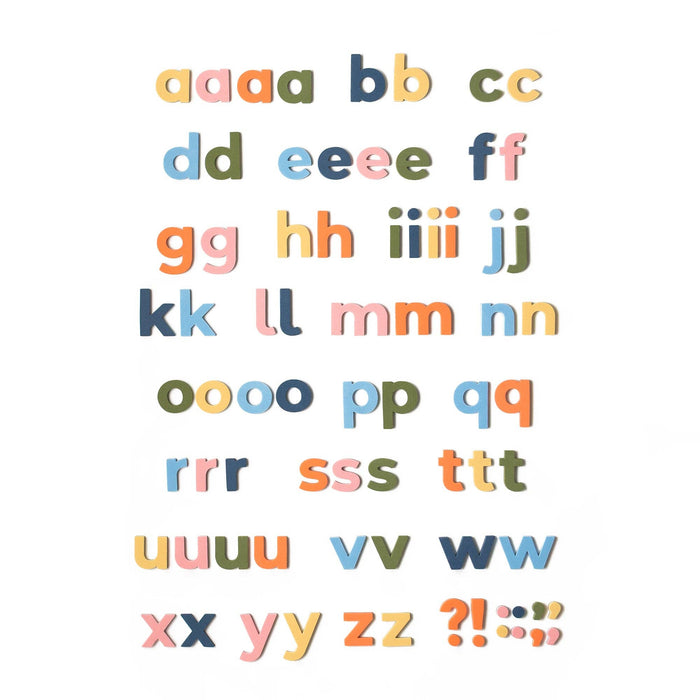 Magnetic Letters - 2" 75pc Lowercase - Rainbow Mod