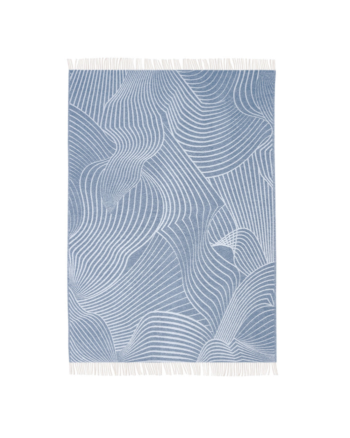 Maison Deux Blanket MOOOI TEHCNO BEE Denim Cream