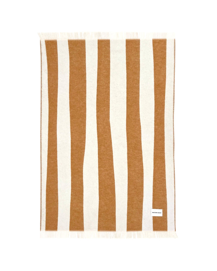 Maison Deux Blanket ROUGH STRIPE Sand