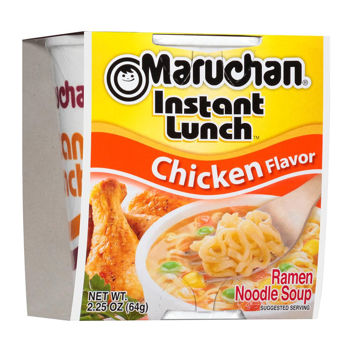 Maruchan Instant Lunch Chicken Flavor, 2.25 Ounce (Pack of 12) - Yado African & Caribbean Market