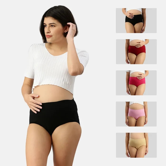 Maternity Hygiene Panties For Women Multi Colors Pack Of 5