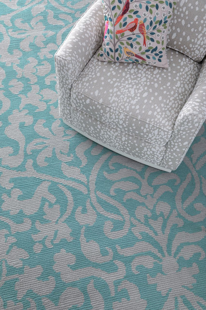 Maine Cottage Medici Turquoise Wool Rug