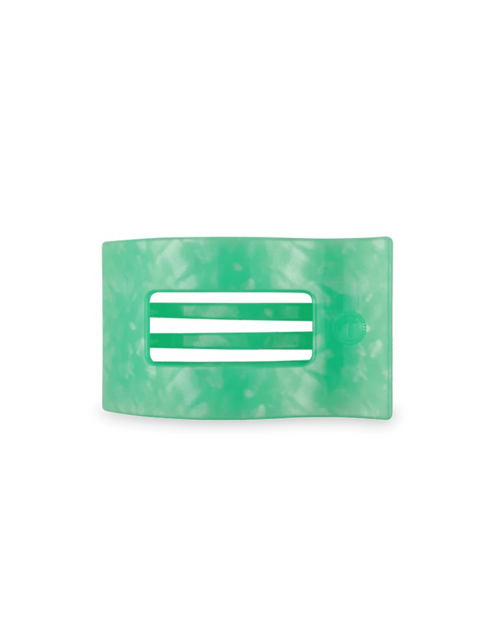 Medium Flat Rectangle Hair Clip- Spring Splash