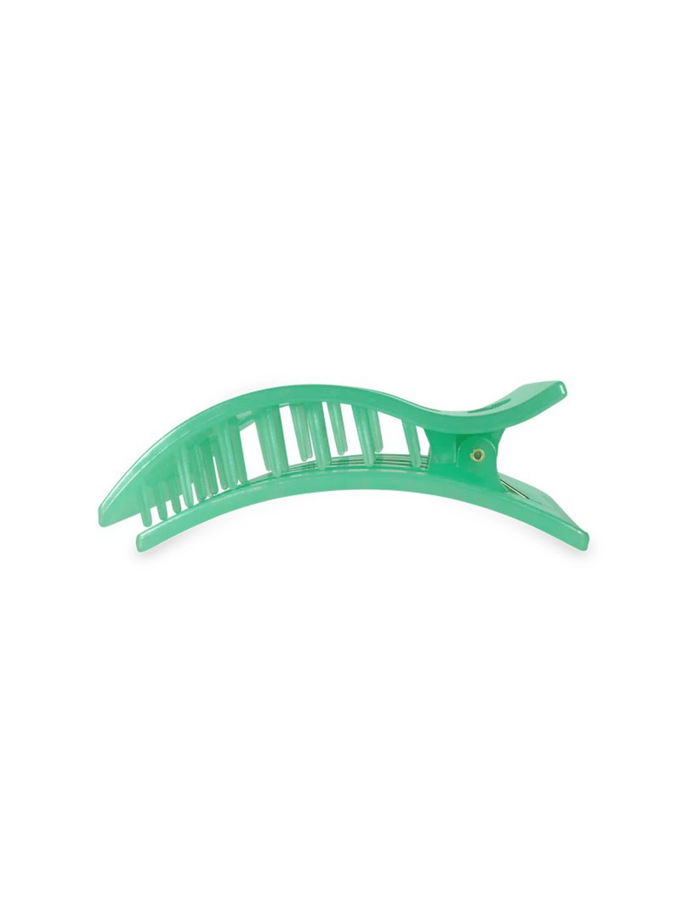 Medium Flat Rectangle Hair Clip- Spring Splash