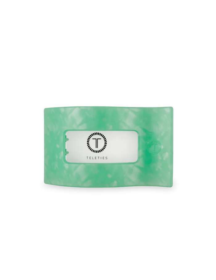Medium Flat Rectangle Hair Clip- Spring Splash