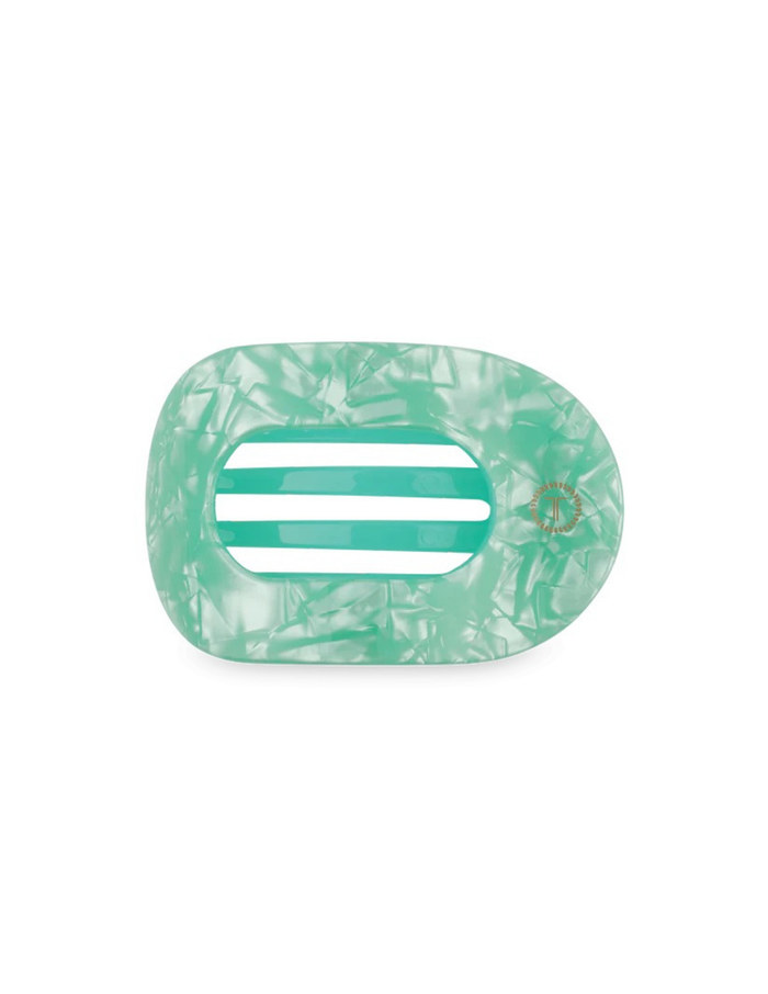 Medium Flat Round Hair Clip- Spring Splash