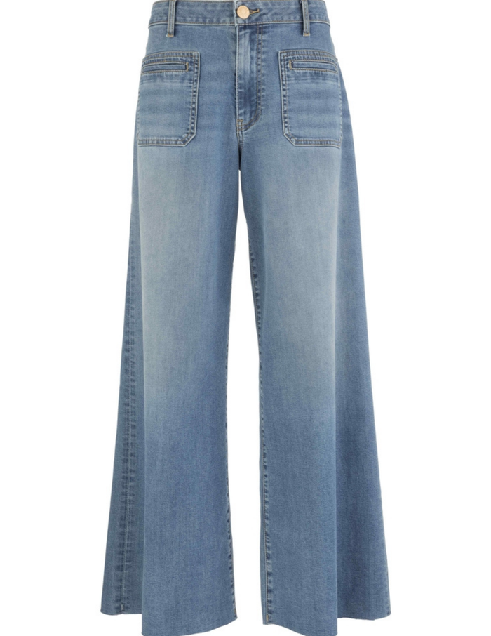Meg High Rise Wide Leg Patch Pocket