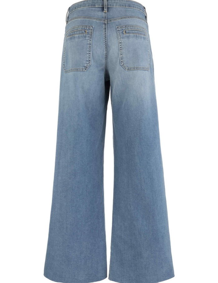 Meg High Rise Wide Leg Patch Pocket