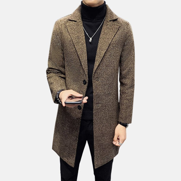 Antonios British Overcoat Men - AntoniosClothing - Army Green