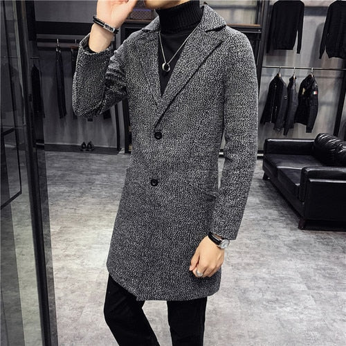 Antonios British Overcoat Men - AntoniosClothing - gray