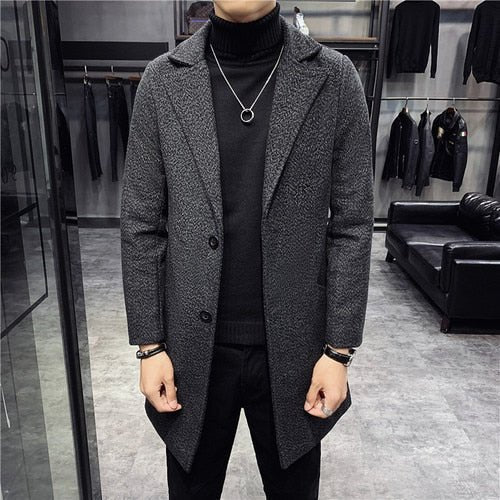 Antonios British Overcoat Men - AntoniosClothing - Black