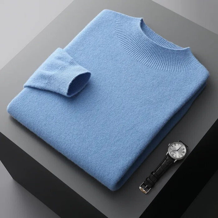 Antonios Pure Wool Sweater - AntoniosClothing - Sky Blue