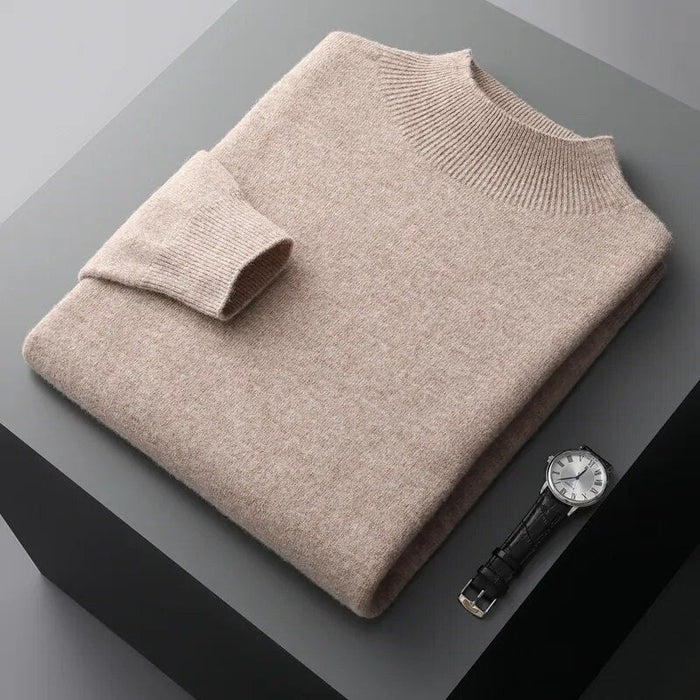 Antonios Pure Wool Sweater - AntoniosClothing - camel