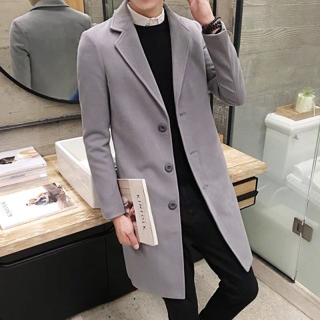 Antonios Casual Coat Men - AntoniosClothing - Light grey
