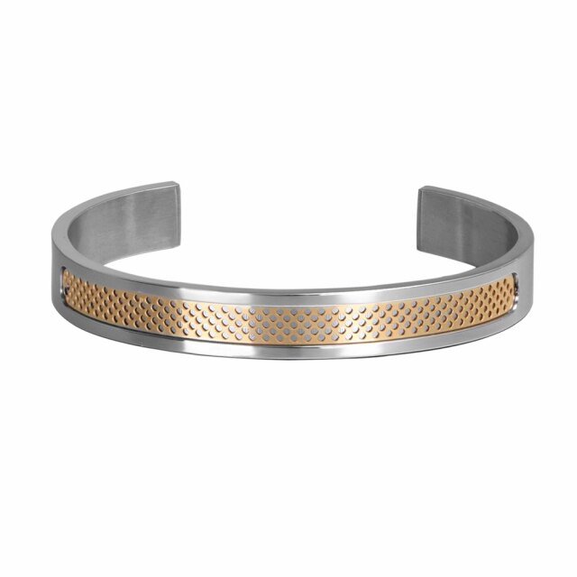 Antonios Egypt Stainless Steel Bracelet Men - AntoniosClothing - Gold