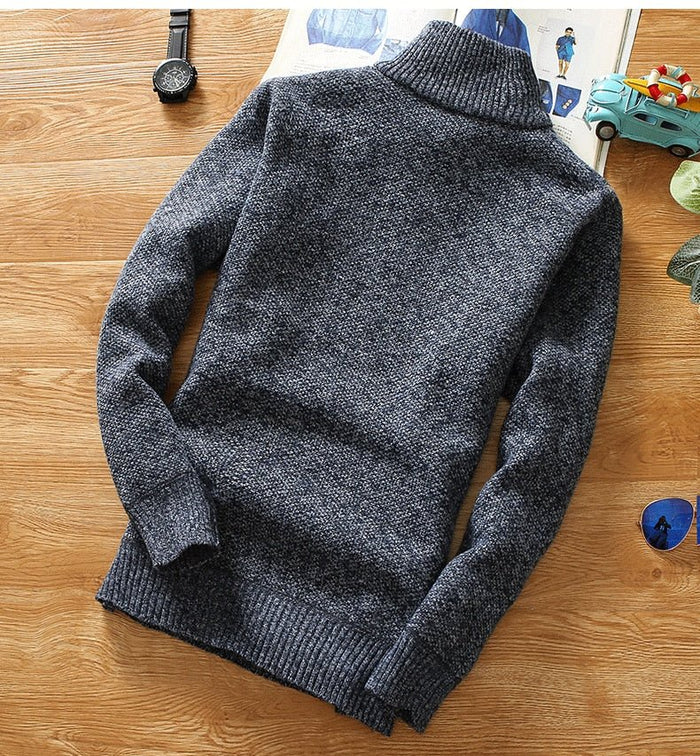 Antonios Half-Zipper Sweater Men - AntoniosClothing - Blue